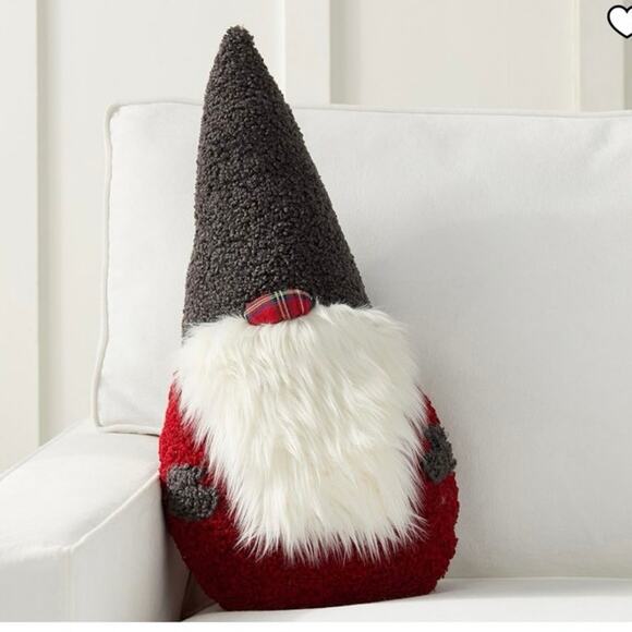 Pottery Barn Clarke Gnome Shaped Pillow NWT - Picture 1 of 11